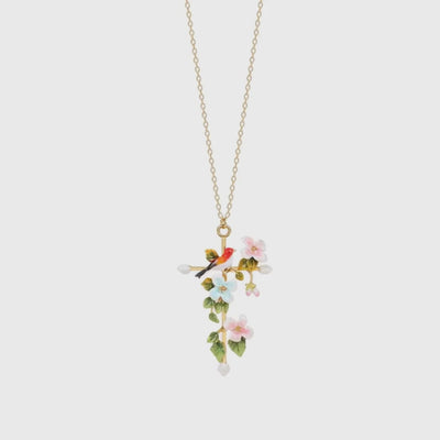 Abellé’s floral cross necklace, highlighting the gentle, feminine artistry of our Christian jewelry.